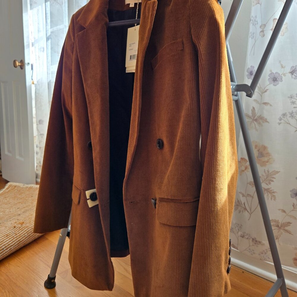 Sezane Brown Corduroy Jacket View 5